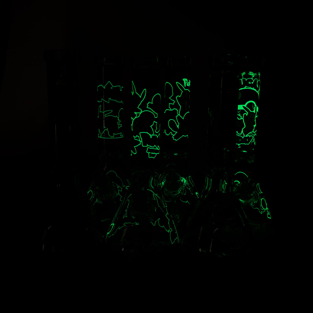 7.5" Glow-in-the-Dark PK Cartoon Beaker Bong – [PIP880]