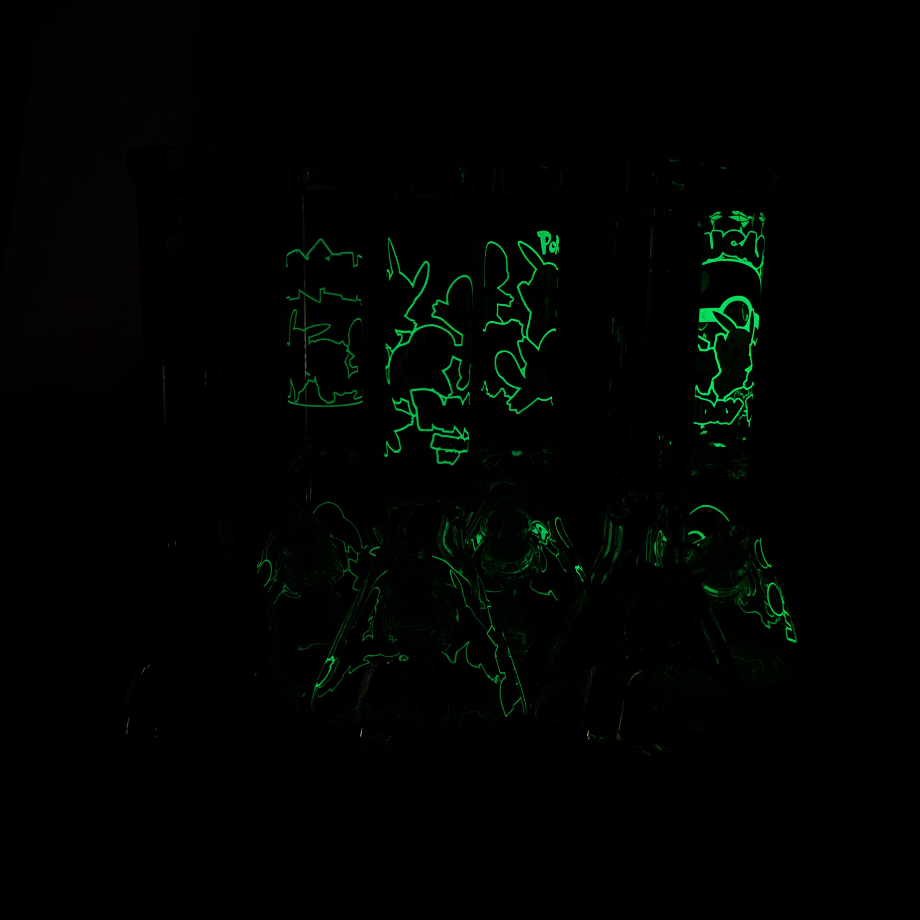 7.5" Glow-in-the-Dark PK Cartoon Beaker Bong – [PIP880]