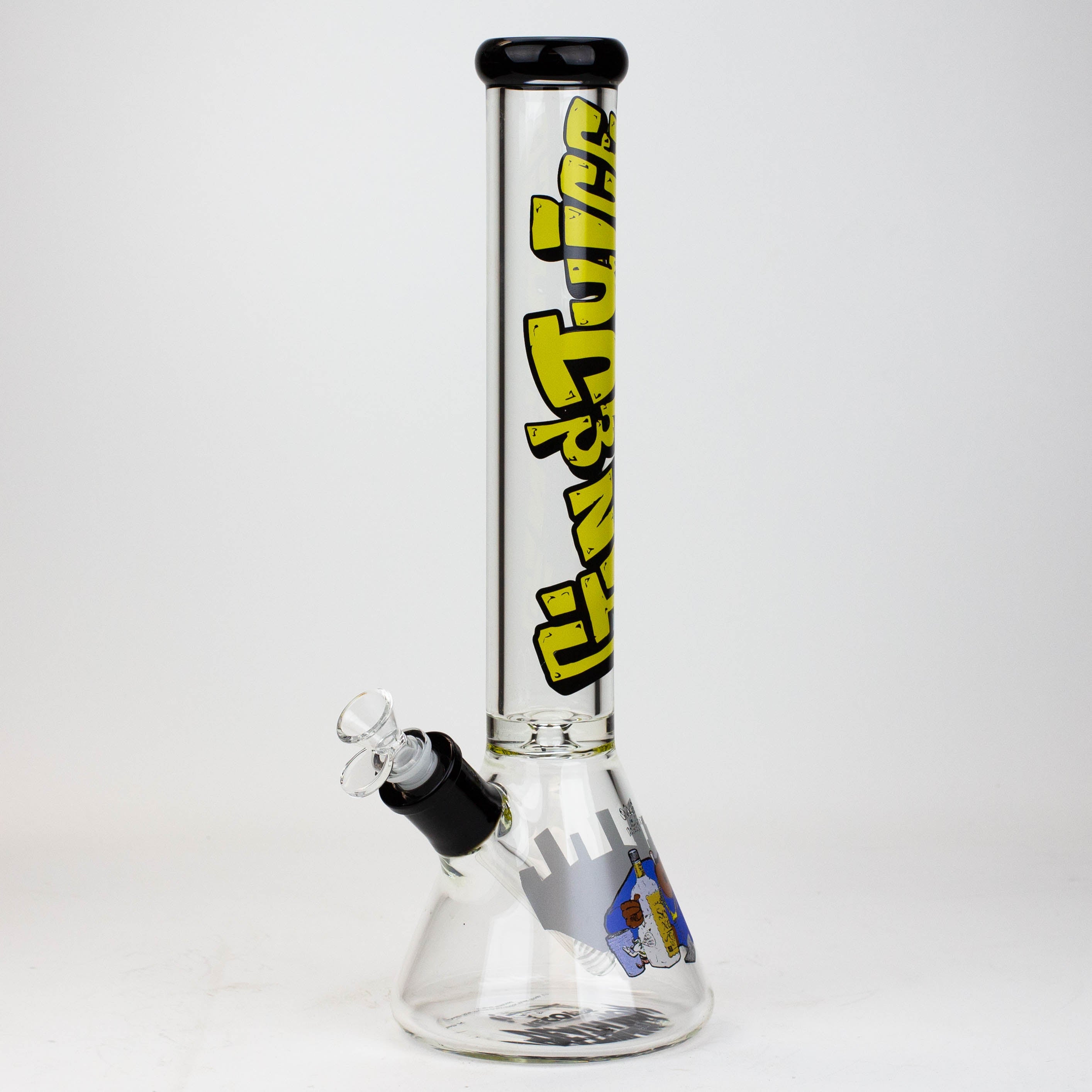 DEATH ROW-15.5"  7 mm Glass water bong by Infyniti [Gin & Juice]