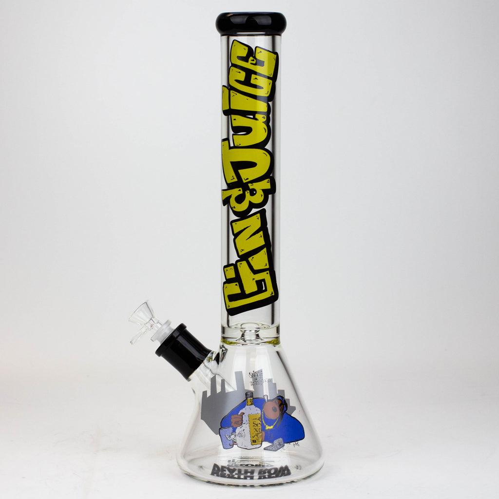 DEATH ROW-15.5"  7 mm Glass water bong by Infyniti [Gin & Juice]