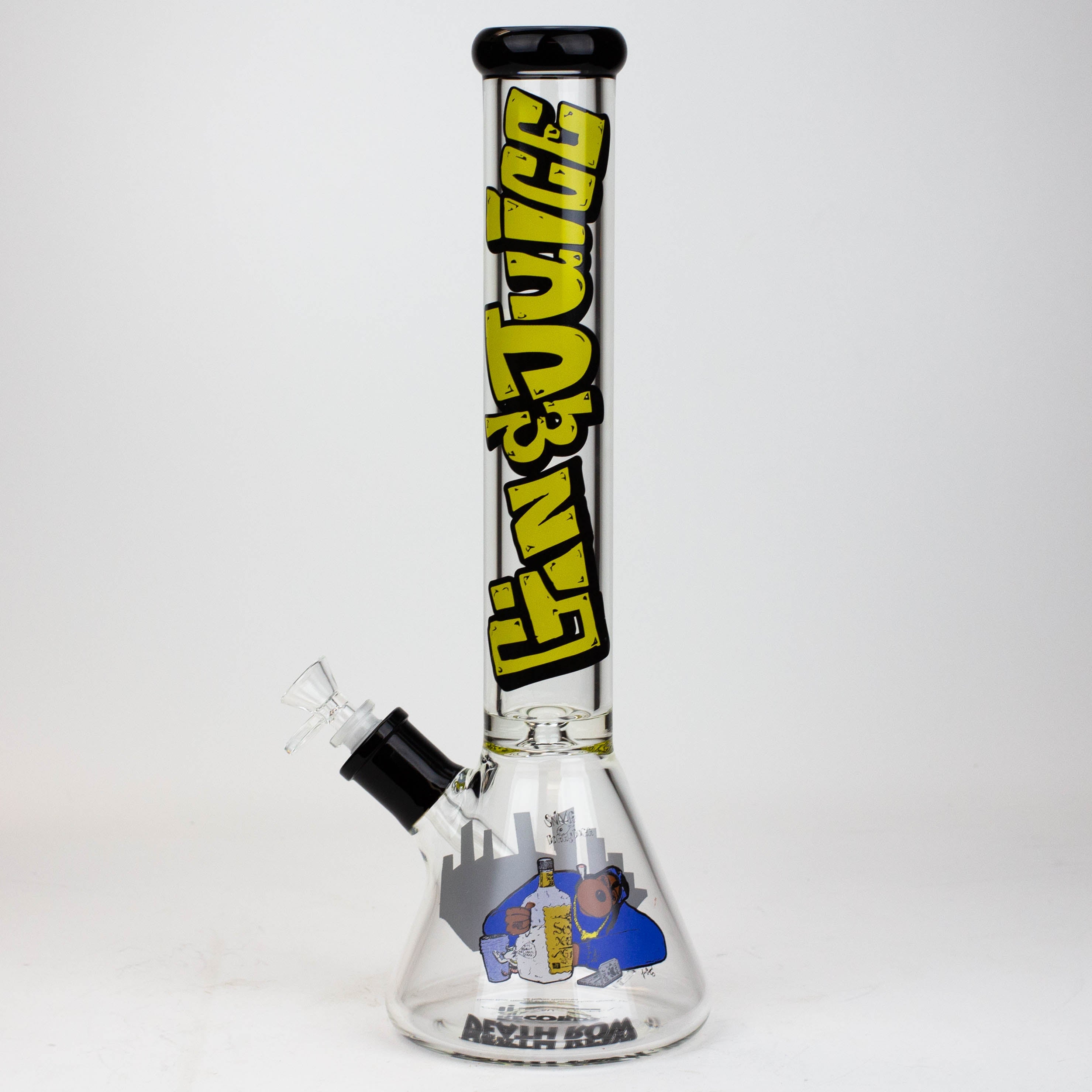 DEATH ROW-15.5"  7 mm Glass water bong by Infyniti [Gin & Juice]