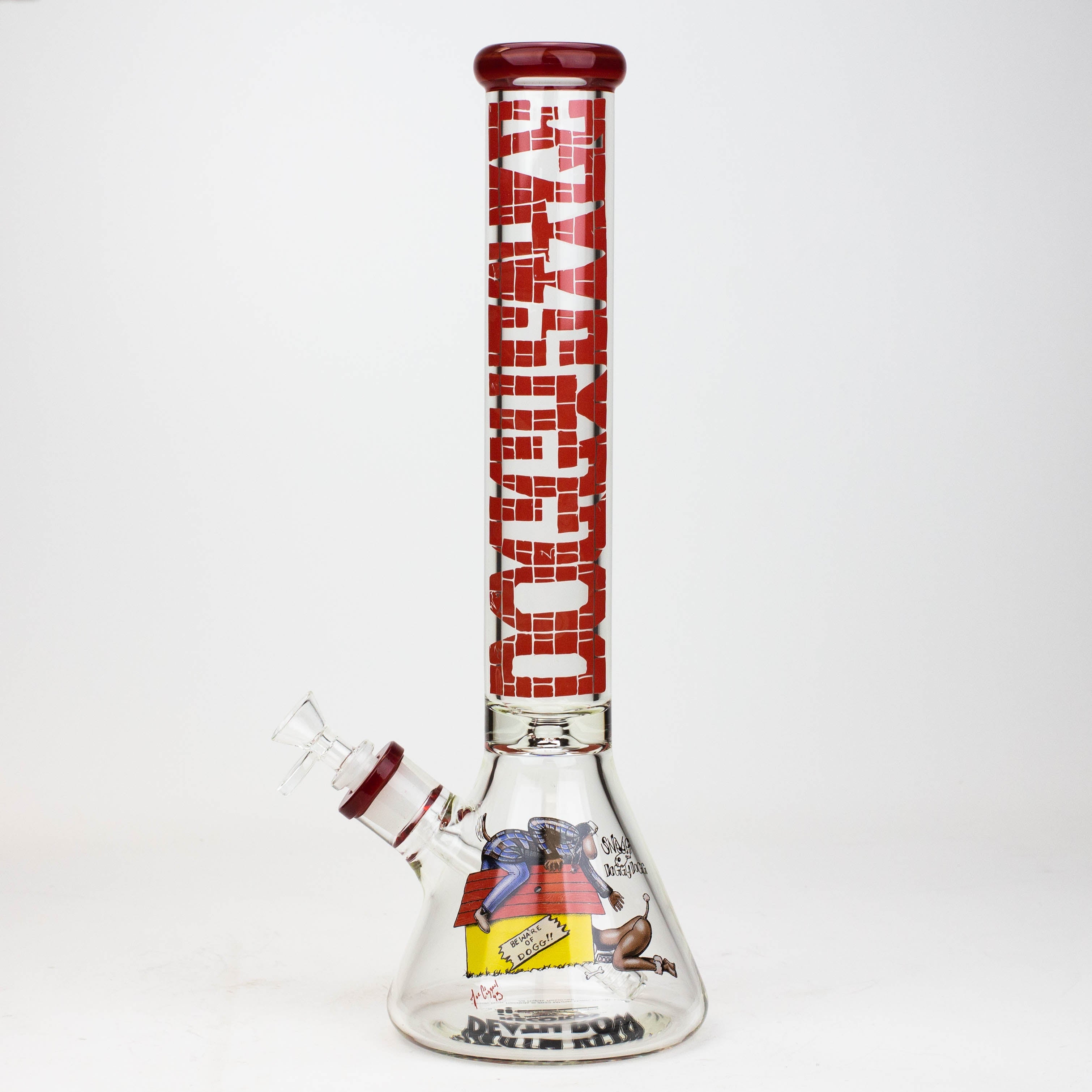 DEATH ROW-15.5"  7 mm Glass water bong by Infyniti [DOGGYSTYLE]