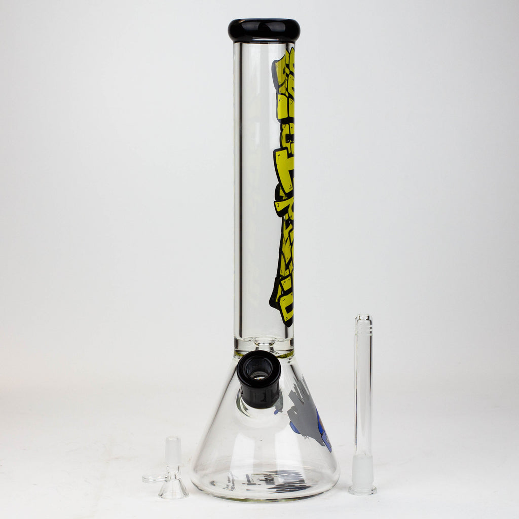 DEATH ROW-15.5"  7 mm Glass water bong by Infyniti [Gin & Juice]