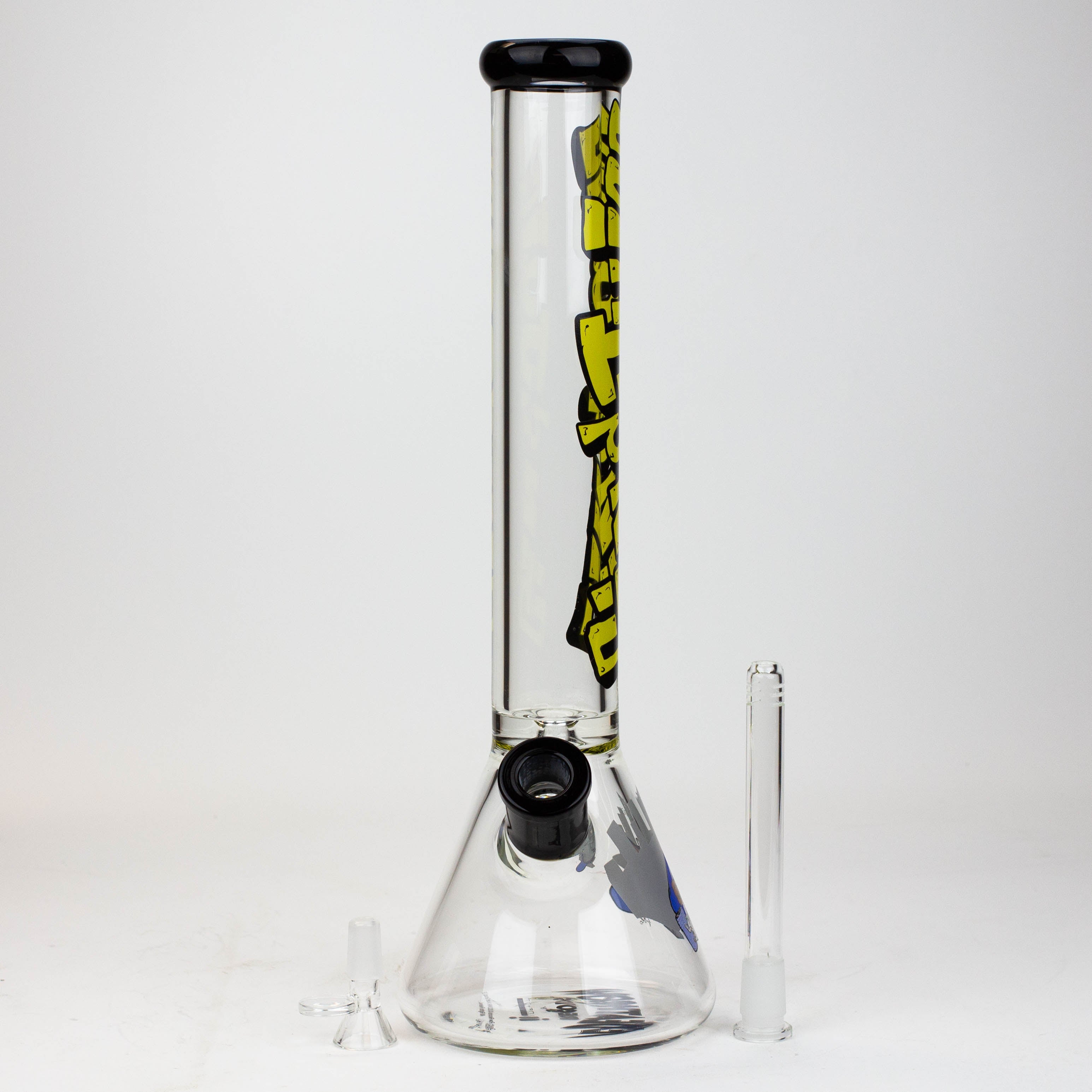 DEATH ROW-15.5"  7 mm Glass water bong by Infyniti [Gin & Juice]