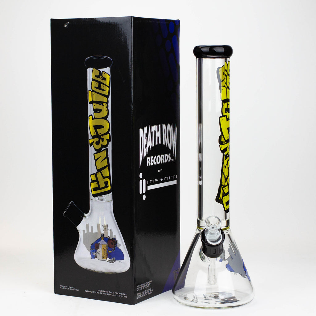 DEATH ROW-15.5"  7 mm Glass water bong by Infyniti [Gin & Juice]