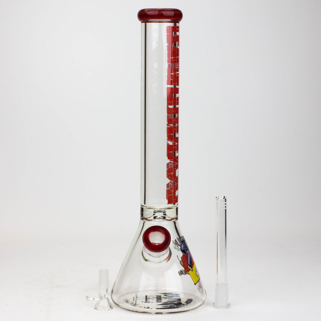 DEATH ROW-15.5"  7 mm Glass water bong by Infyniti [DOGGYSTYLE]