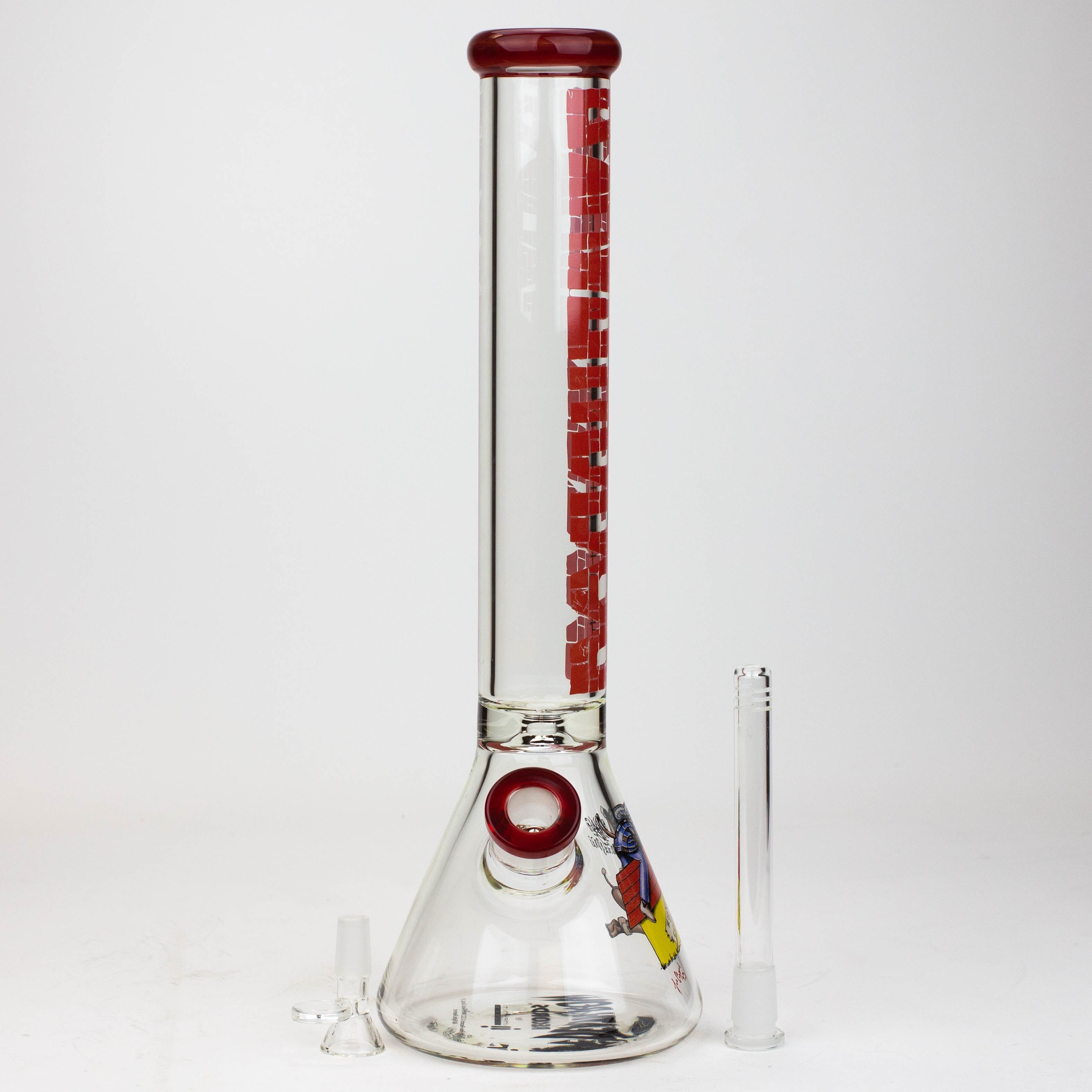 DEATH ROW-15.5"  7 mm Glass water bong by Infyniti [DOGGYSTYLE]