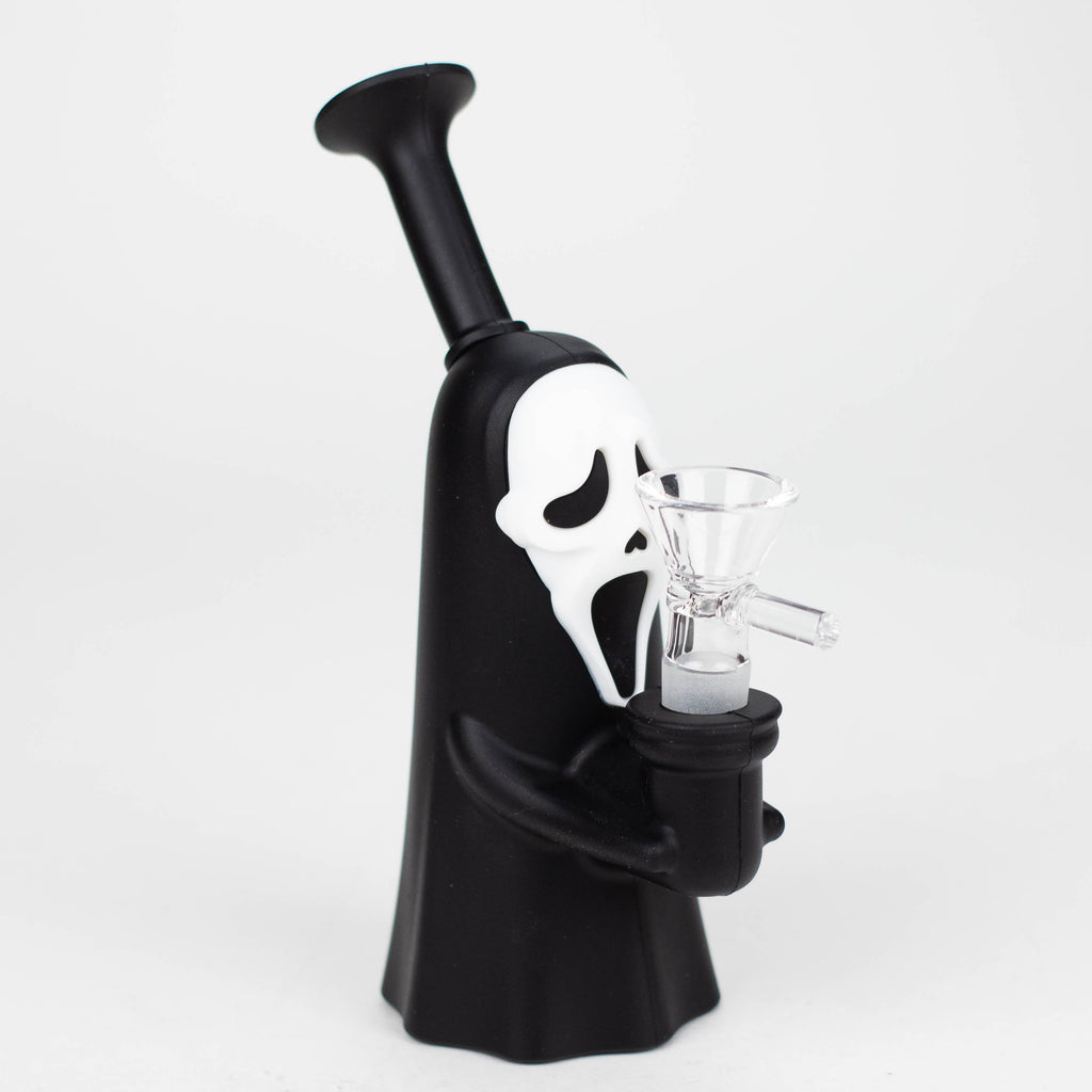 6.5" Ghost Face Water Pipe [H201A]