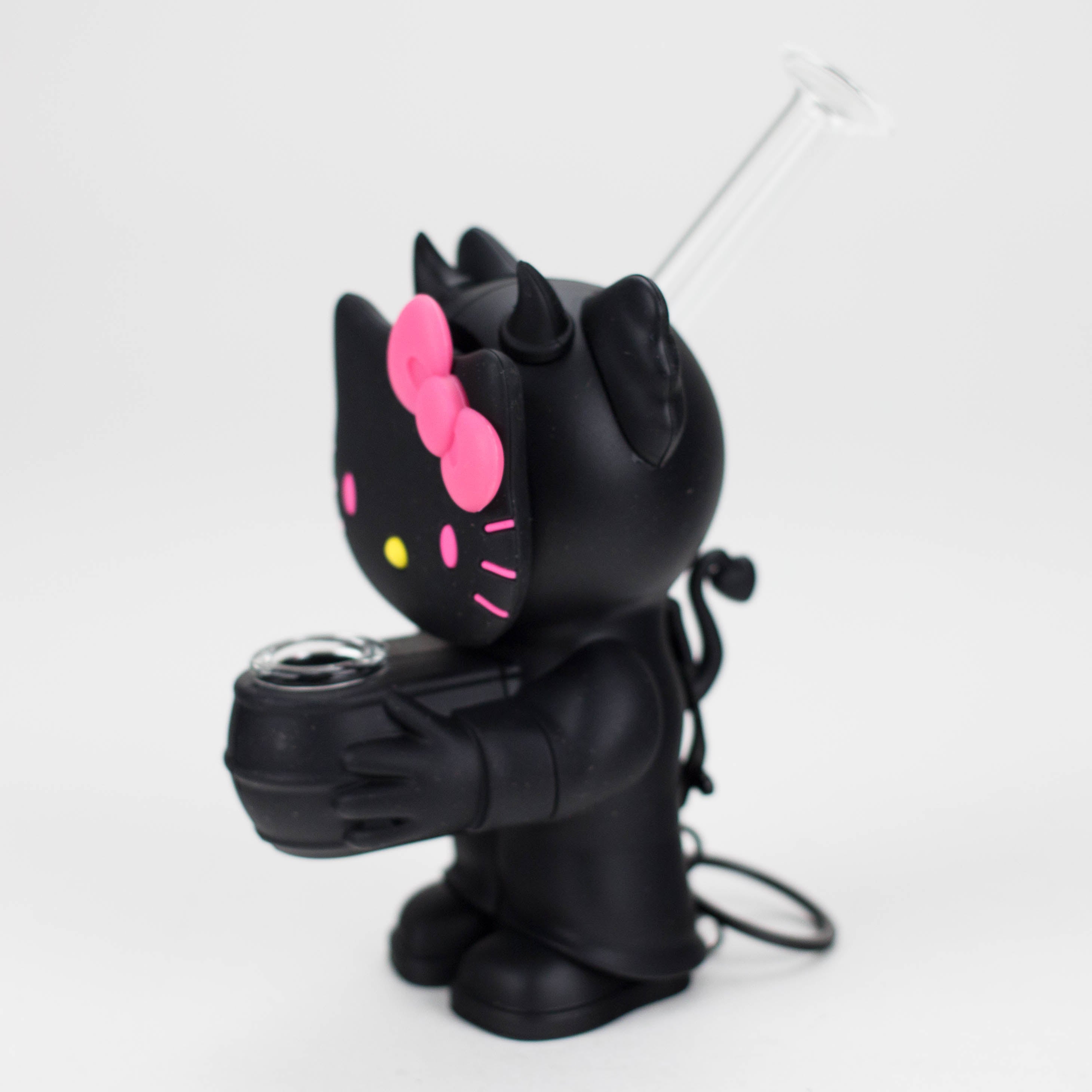 5.5" Devil Kitty Silicone Water Pipe-Assorted [YS-389]