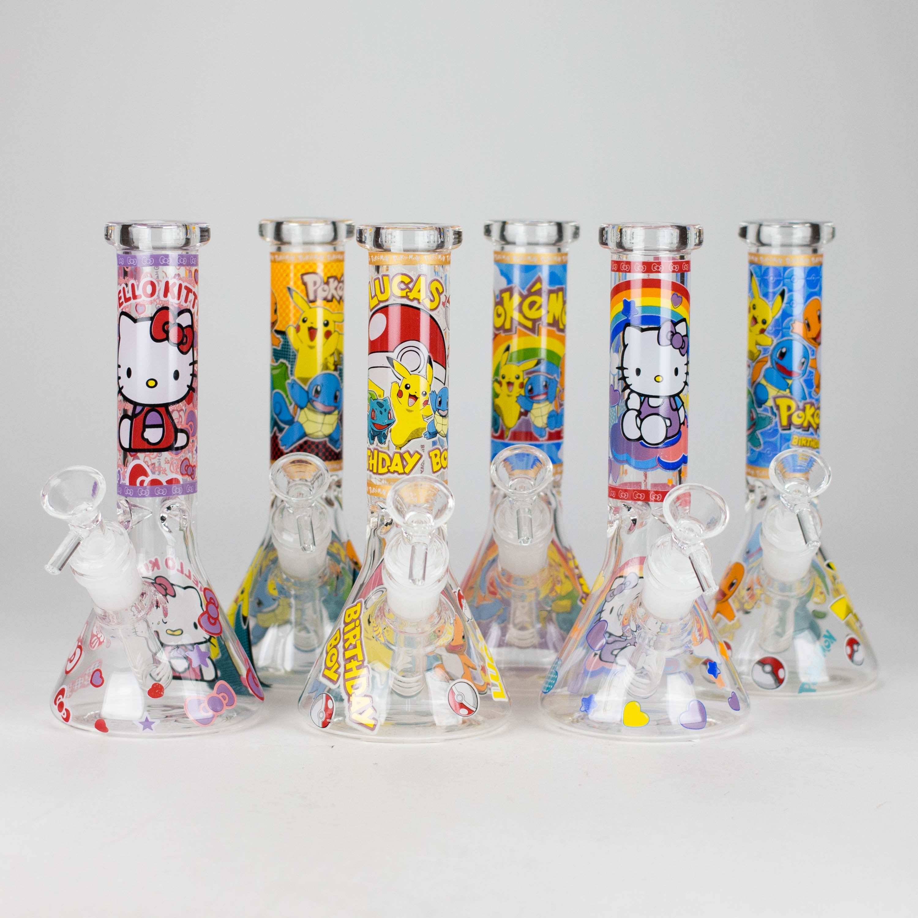 7.5" Glow-in-the-Dark PK Cartoon Beaker Bong – [PIP880]
