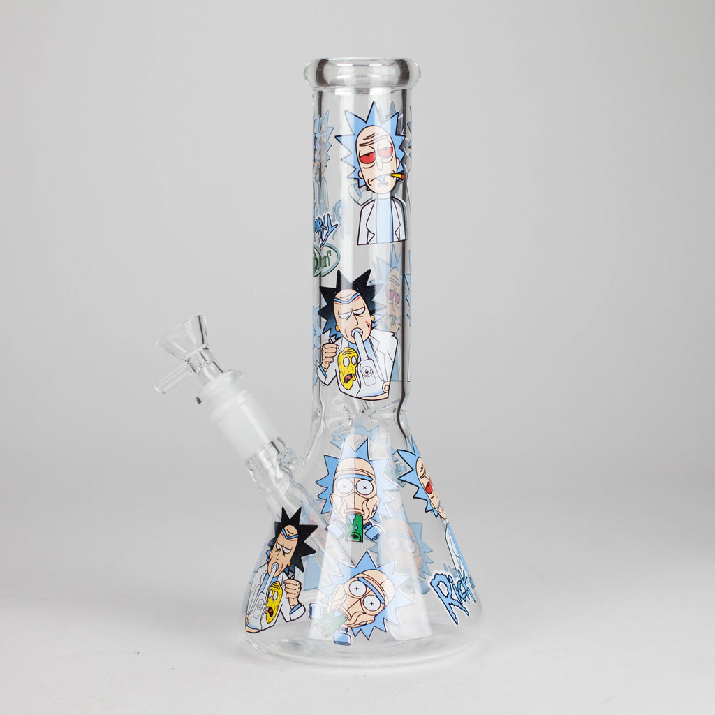10" Cartoon Glass Bong – Fun & Functional Smoking Piece