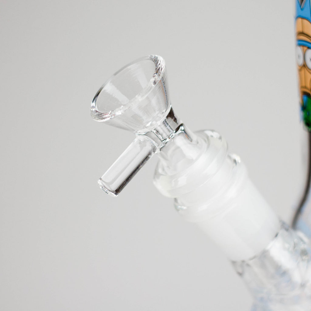 10" Cartoon Glass Bong – Fun & Functional Smoking Piece