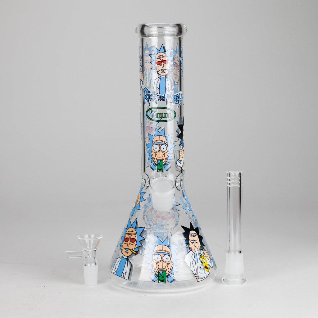 10" Cartoon Glass Bong – Fun & Functional Smoking Piece