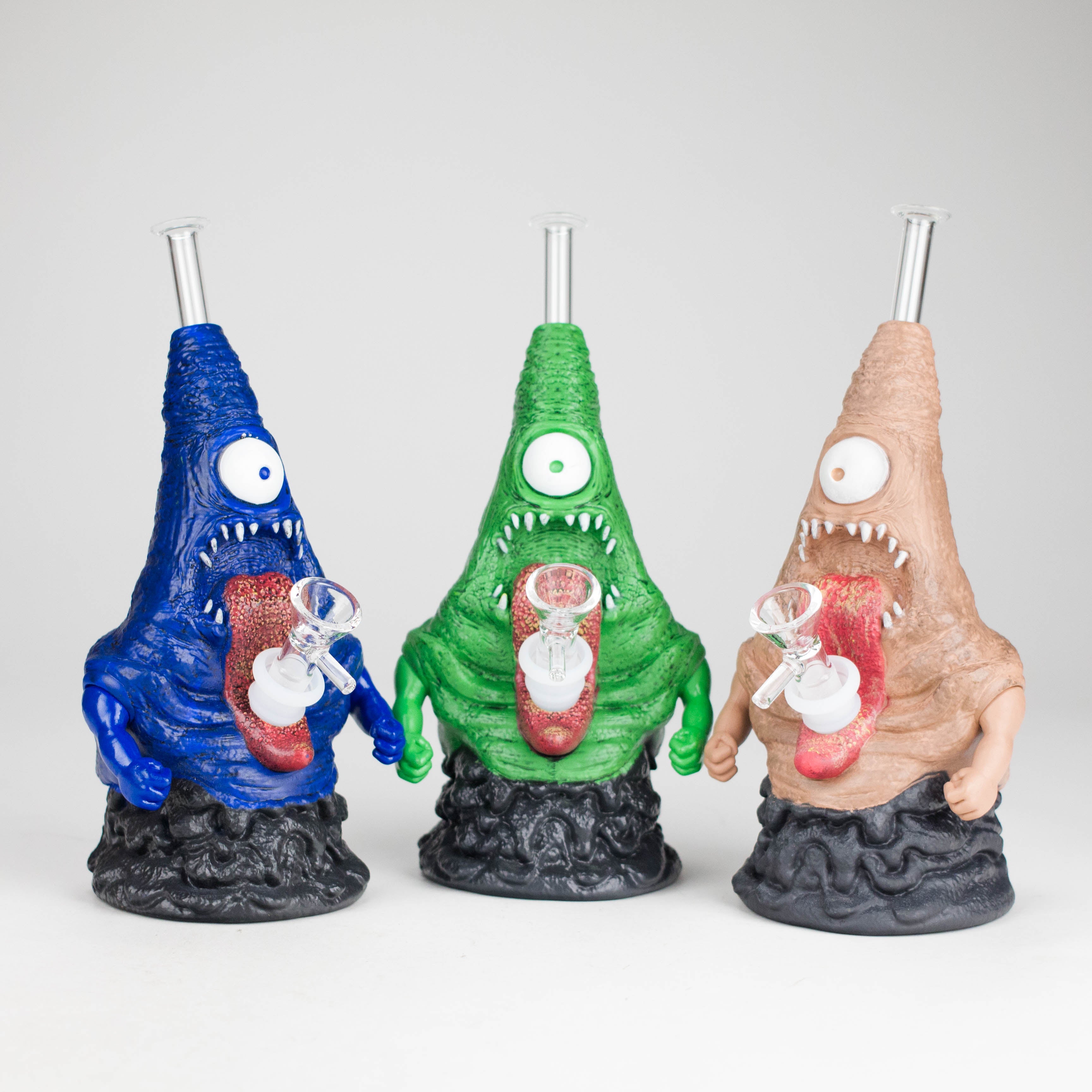 8.6" Vinyl Swamp Monster water pipe