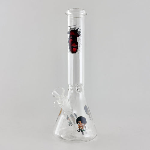 12" Anime-Themed Beaker Bongs – 4mm Thick Glass
