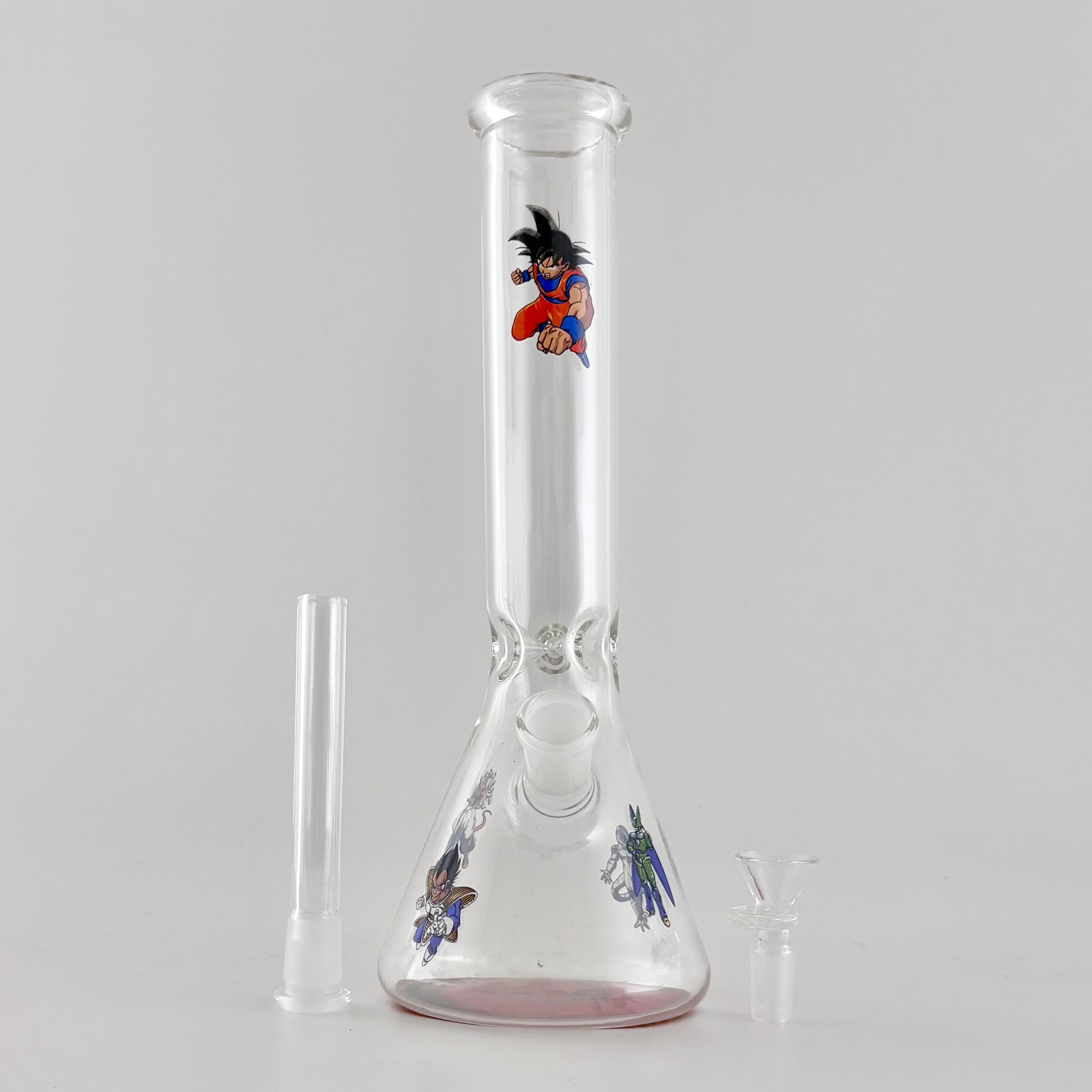 12" Anime-Themed Beaker Bongs – 4mm Thick Glass