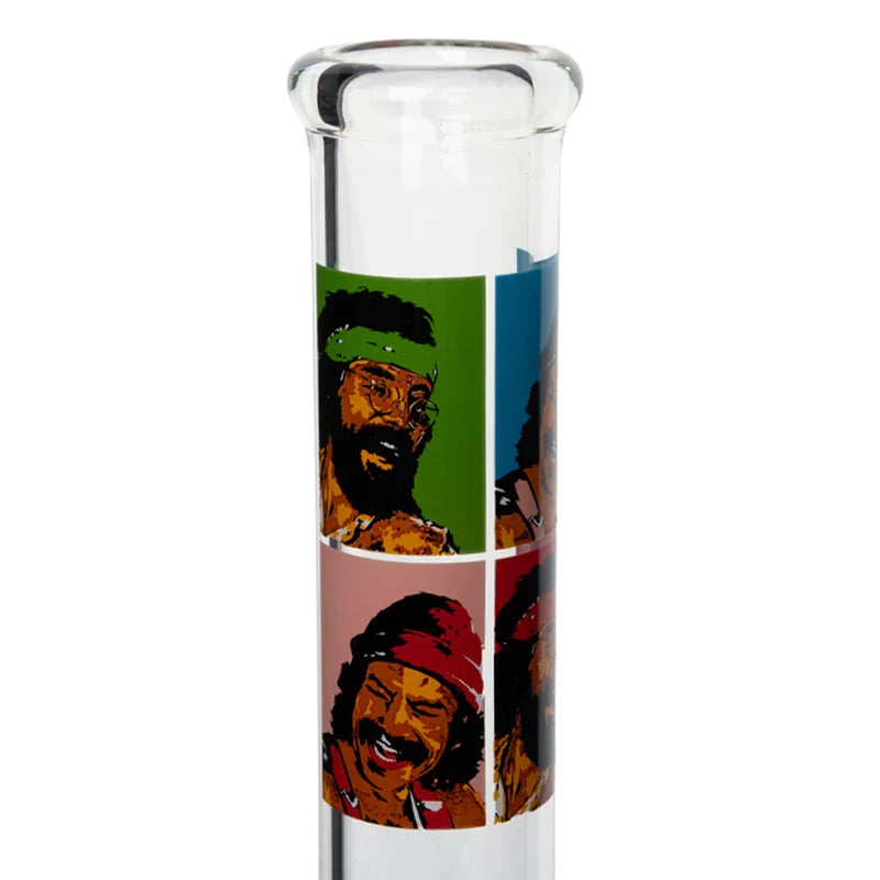 Cheech & Chong® Glass | 10" Pop Art Beaker Base Water Pipe [CC155]