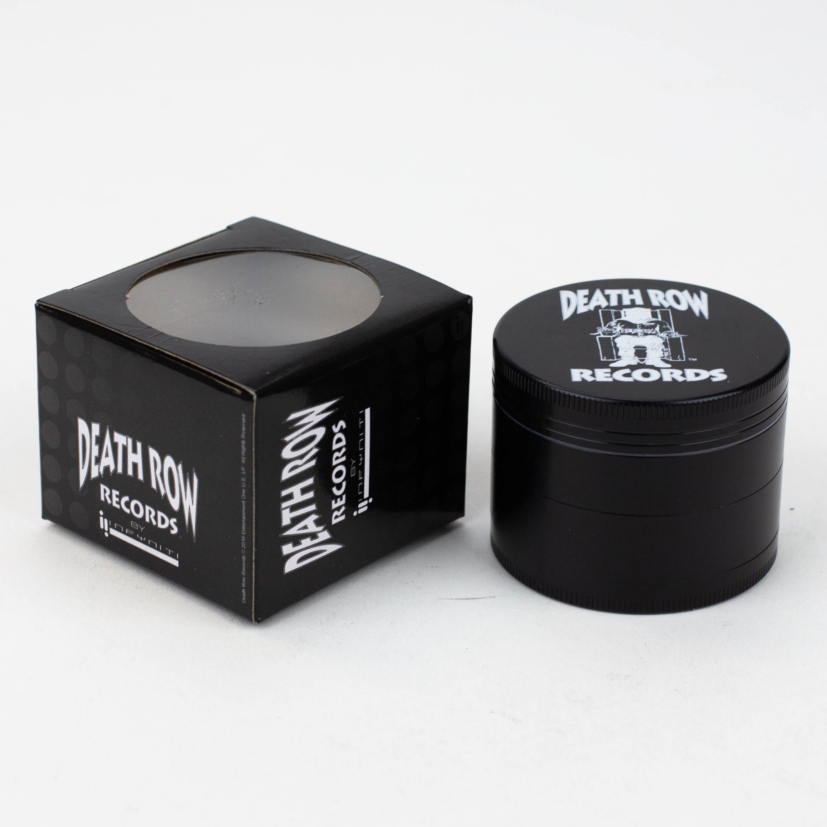 DEATH ROW - 4 parts metal black grinder by Infyniti