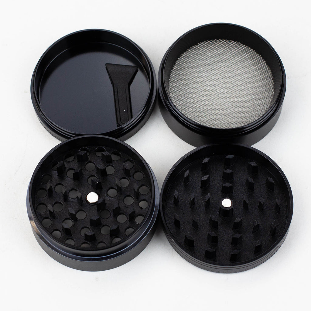 DEATH ROW - 4 parts metal black grinder by Infyniti