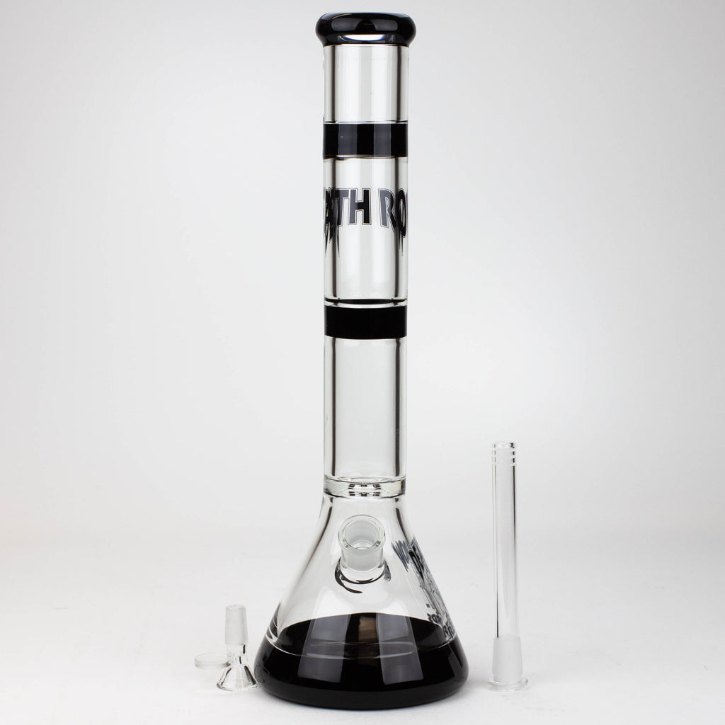 DEATH ROW-15.5"  7 mm Glass water pipe by Infyniti