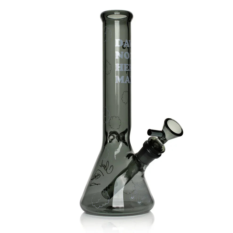 Cheech & Chong® Glass | 10" Dave's Not Here, Man Beaker Base Water Pipe [CC159]