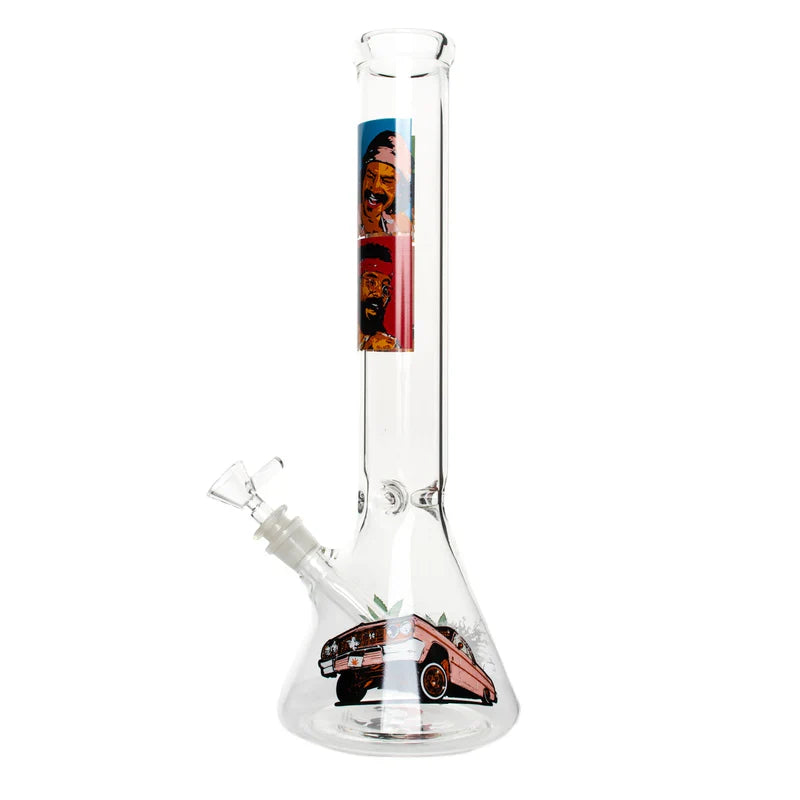 Cheech & Chong® Glass | 10" Pop Art Beaker Base Water Pipe [CC155]